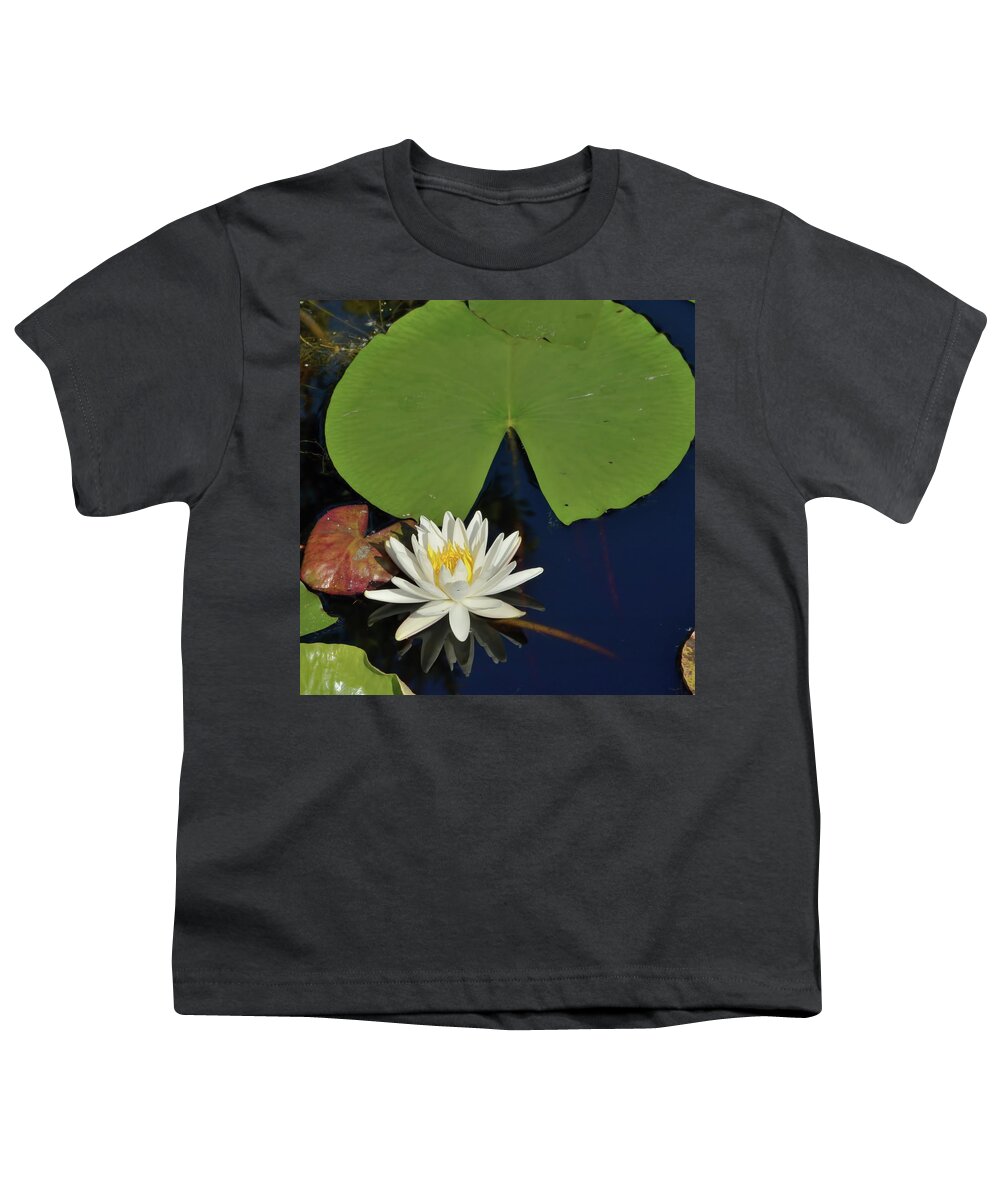 Water Lily Youth T-Shirt featuring the photograph American Water Lily-Square by Bradford Martin