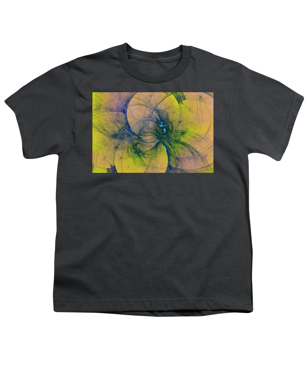 Art Youth T-Shirt featuring the digital art Animus in consulendo liber by Jeff Iverson