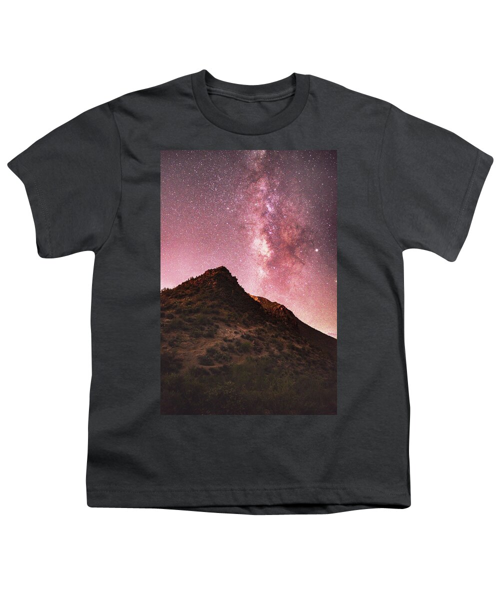 Arizona Youth T-Shirt featuring the photograph Arizona Milky Way by Chance Kafka