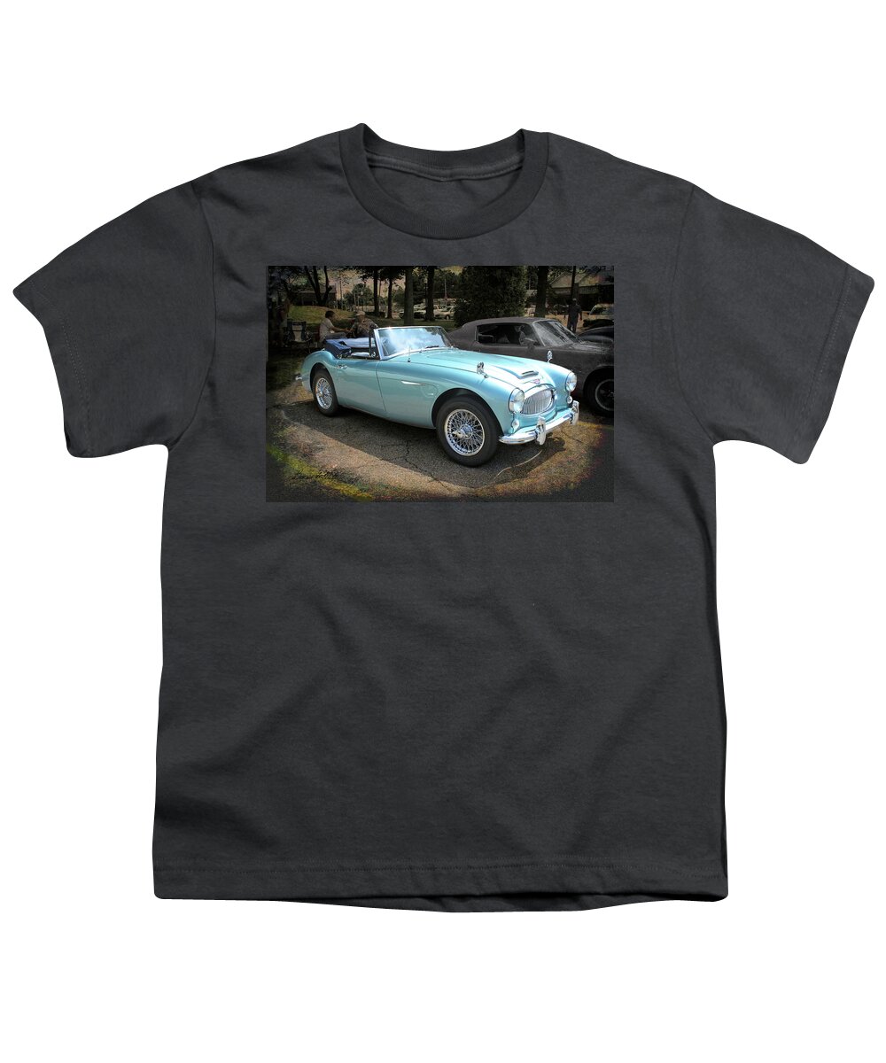 Car Youth T-Shirt featuring the photograph Austin-Healey 3000 by Bonnie Willis