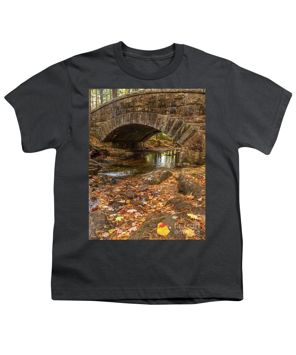 Maine Youth T-Shirt featuring the photograph Autumn at Hadlock by Karin Pinkham