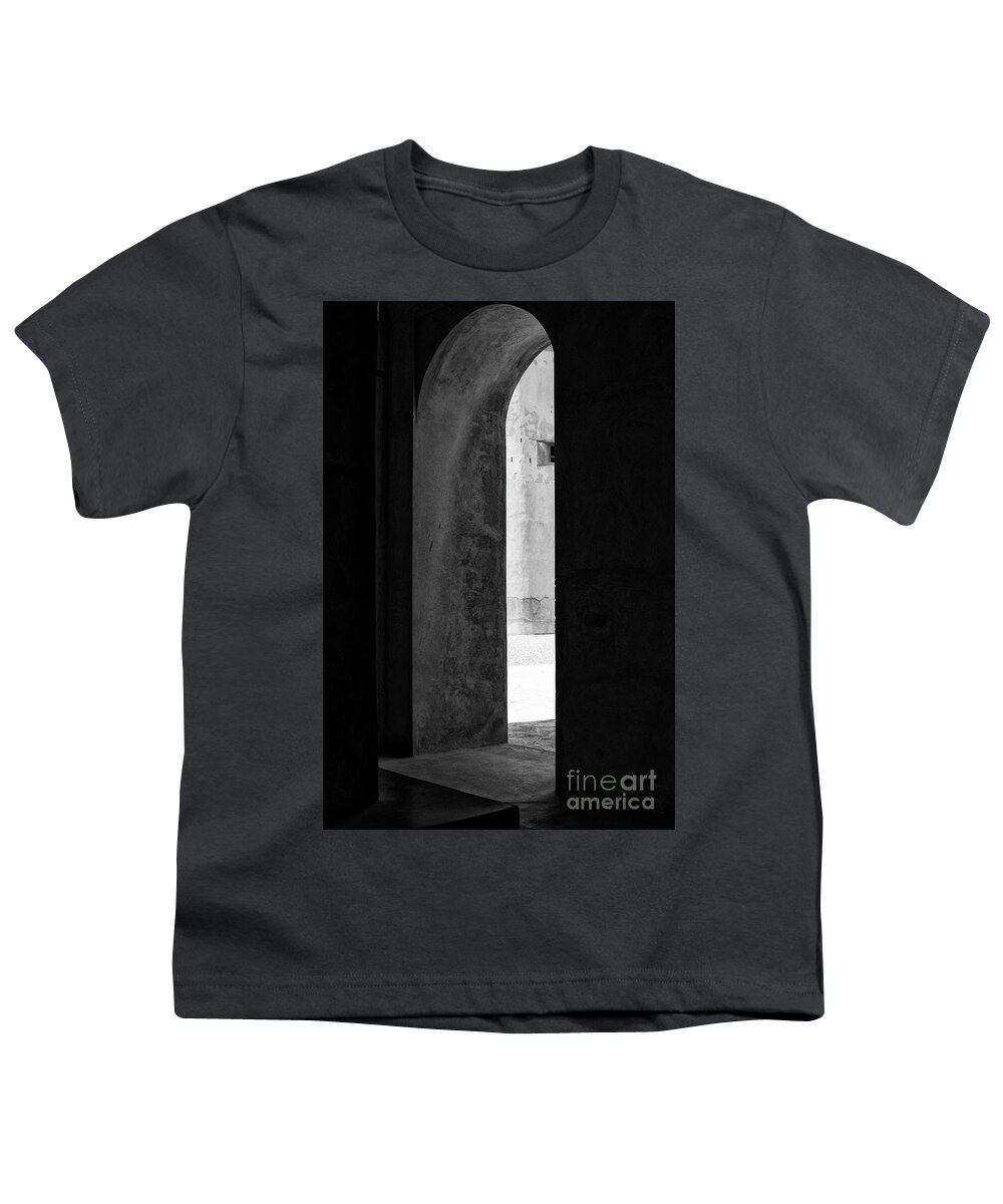 Arab Youth T-Shirt featuring the photograph Black and white fort by Patricia Hofmeester