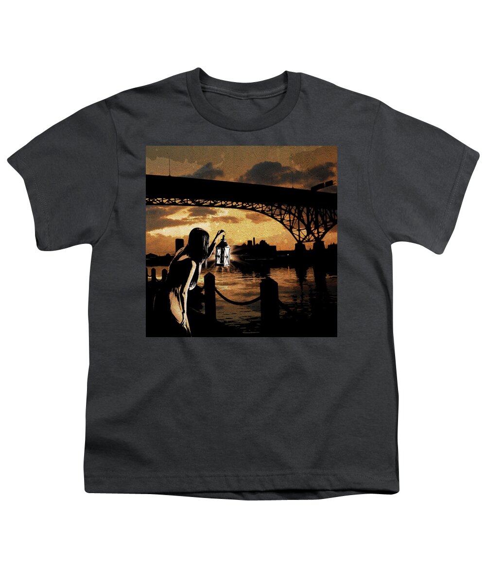 Jason Casteel Youth T-Shirt featuring the digital art Bridge IV by Jason Casteel