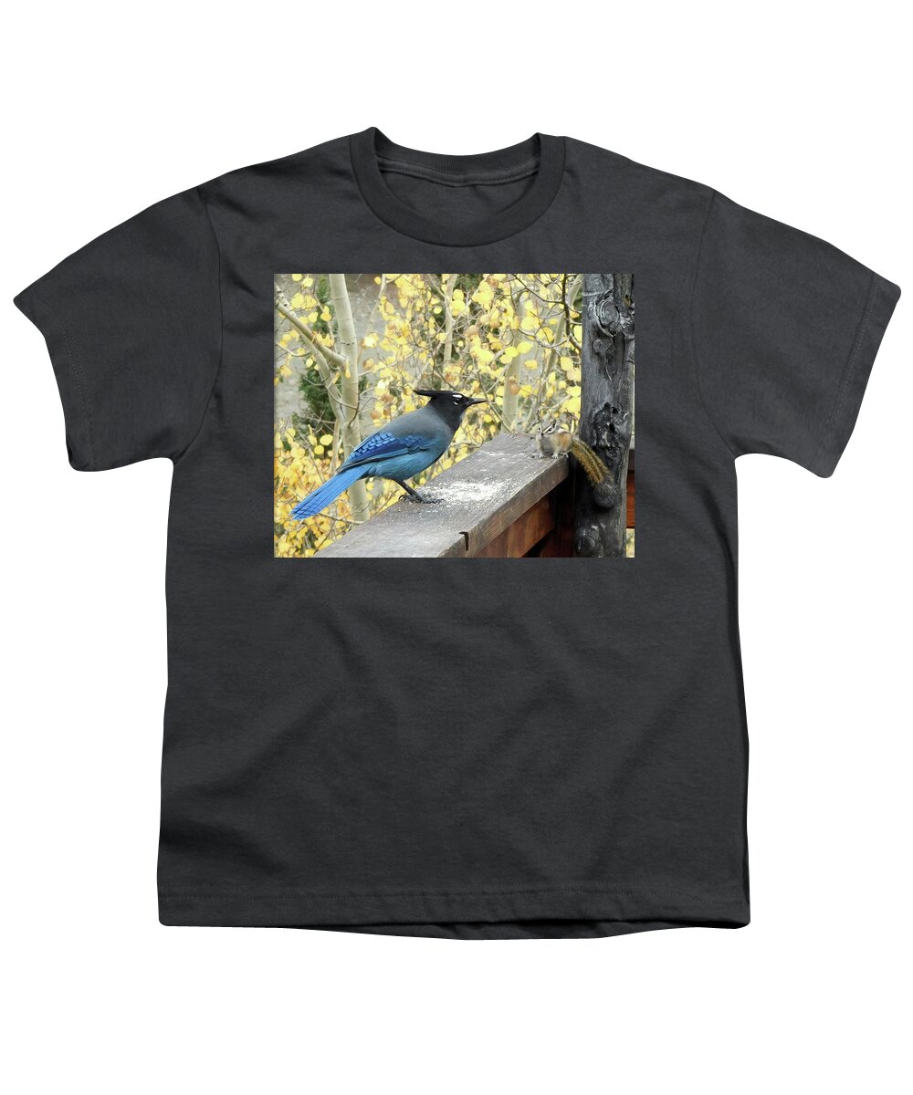 Birds Youth T-Shirt featuring the photograph Buddies by Karen Stansberry