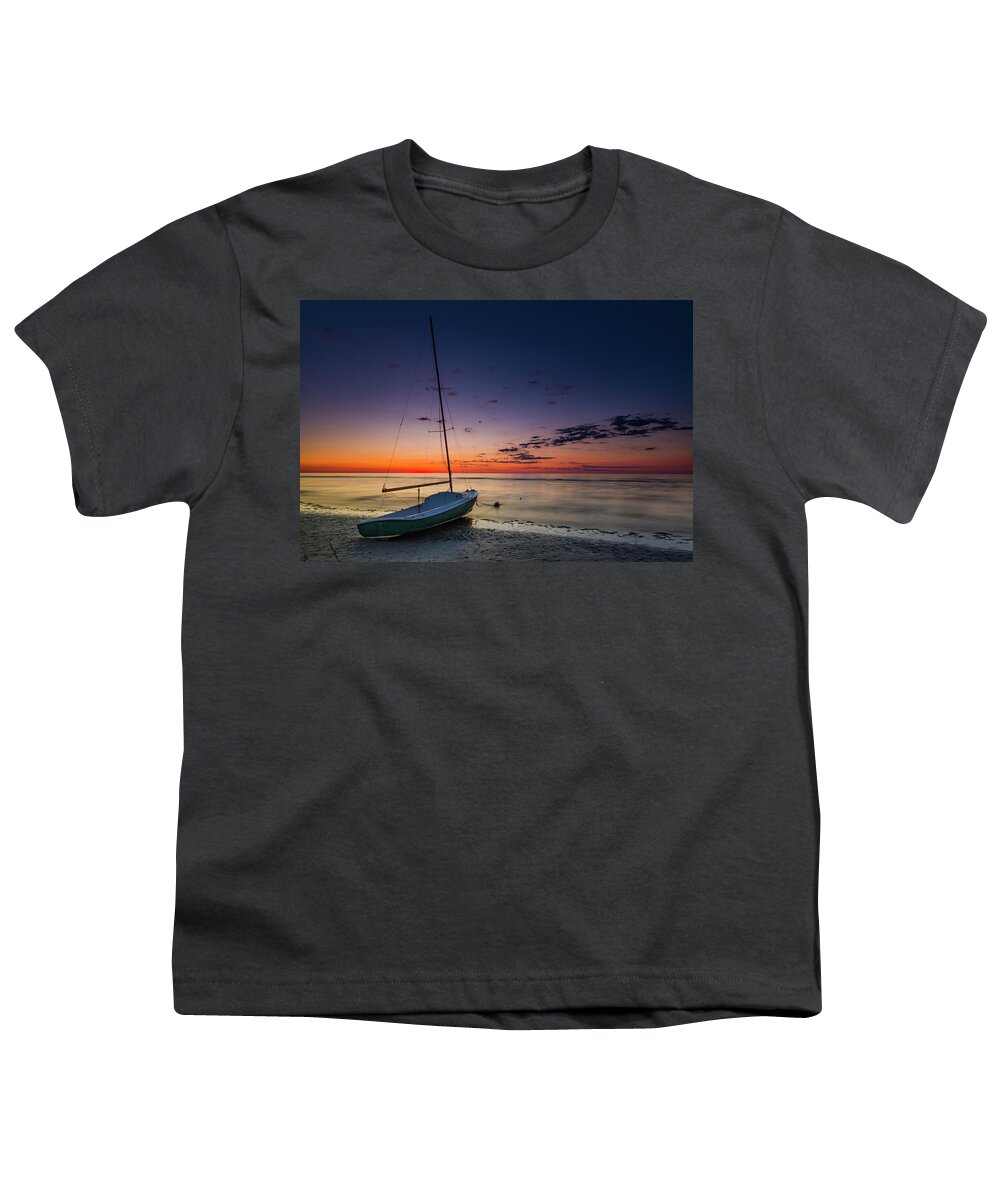 Cape Cod Youth T-Shirt featuring the photograph Cape Cod Sunset by Fran Gallogly