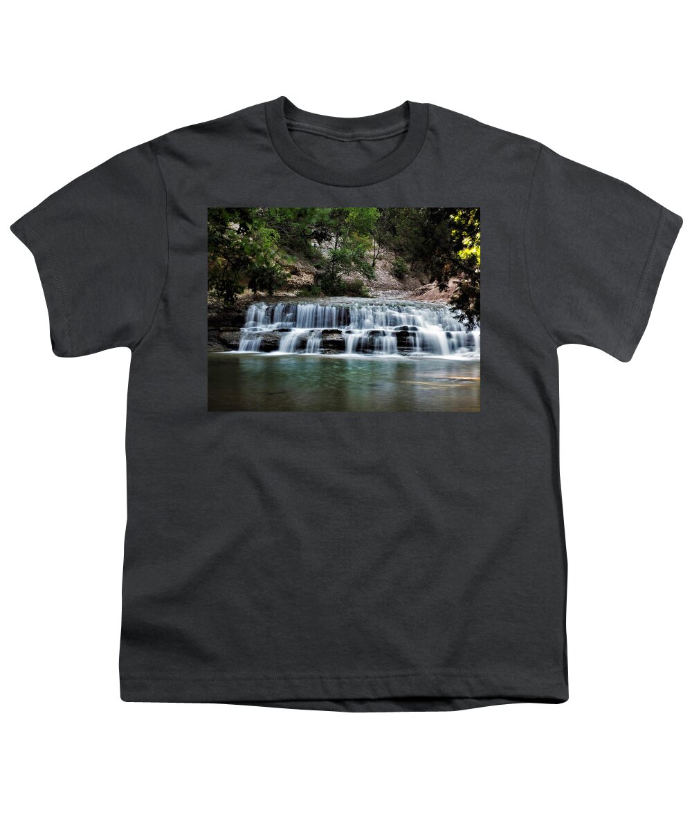 Chalk Ridge Falls Youth T-Shirt featuring the photograph Chalk Ridge Falls Park by Jerry Connally