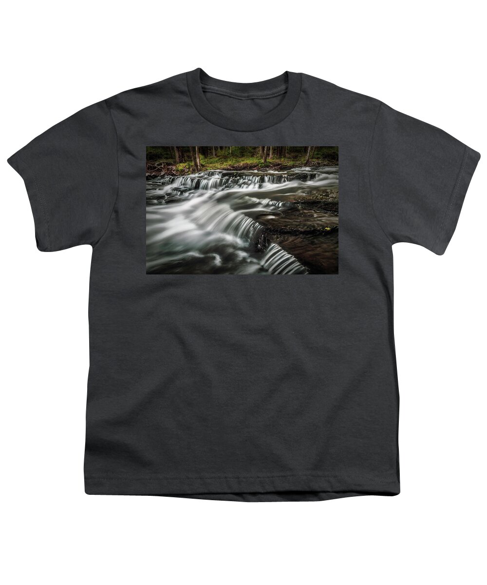 2019 Youth T-Shirt featuring the photograph Clark Creek Cascades No 1 by Simmie Reagor