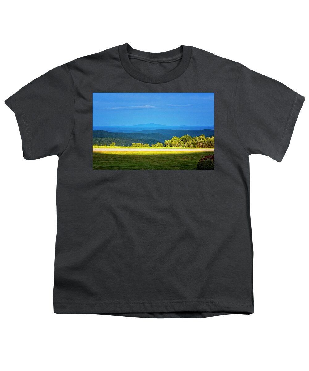 East Dover Vermont Youth T-Shirt featuring the photograph Cooper Hill View by Tom Singleton