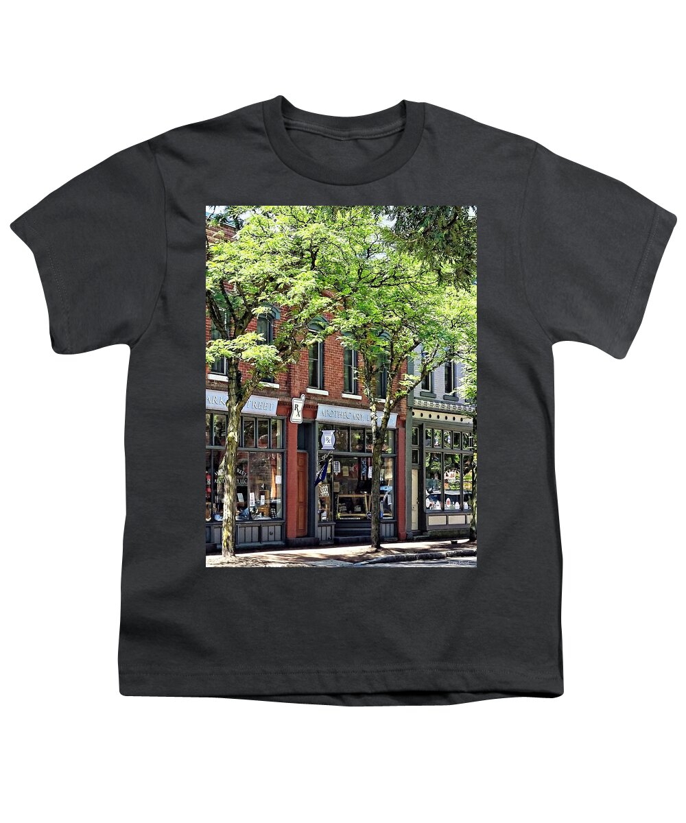 Corning Ny Youth T-Shirt featuring the photograph Corning NY - Apothecary by Susan Savad