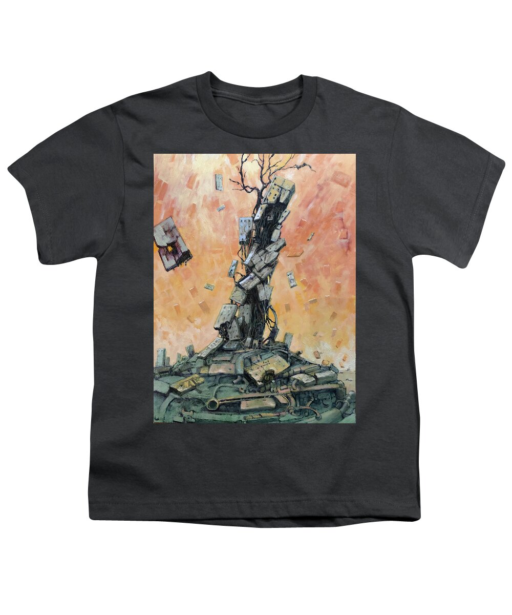Surreal Youth T-Shirt featuring the painting Dropped Call by William Stoneham
