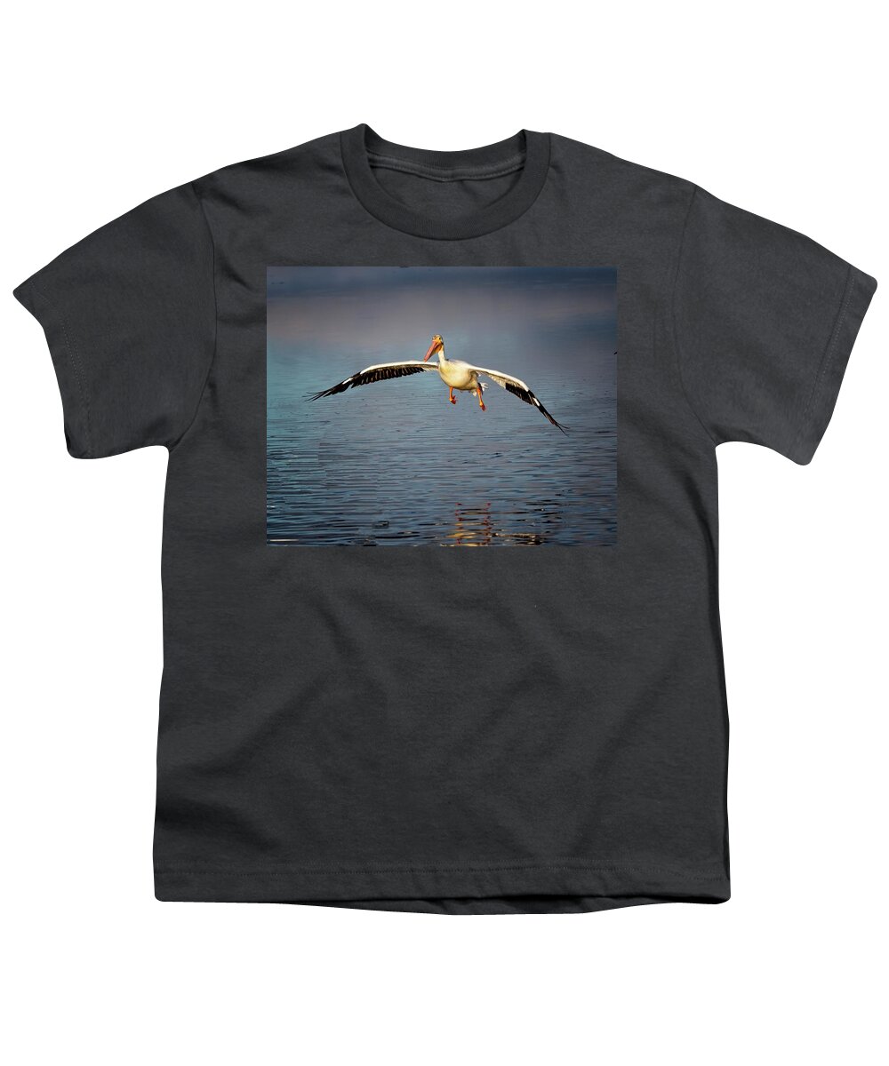 White Youth T-Shirt featuring the photograph Flaps Down by Ronald Lutz