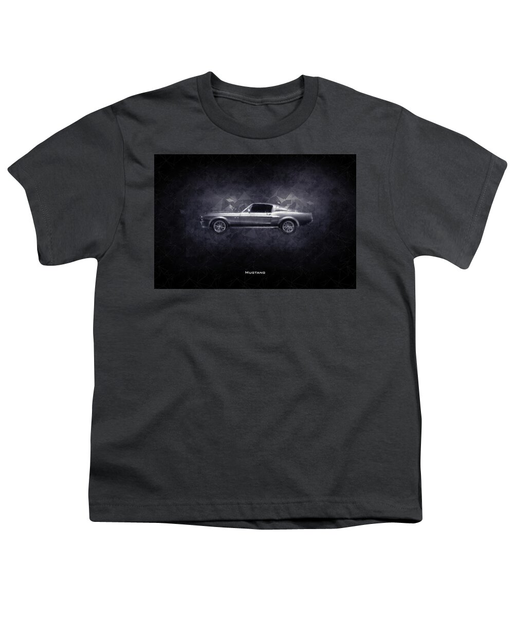 Ford Mustang Gt Youth T-Shirt featuring the digital art Ford Mustang GT by Airpower Art