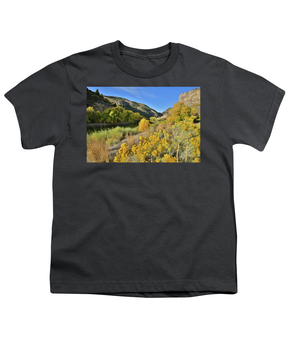 Glenwood Canyon Youth T-Shirt featuring the photograph Glenwood Canyon Rest Stop 129 by Ray Mathis