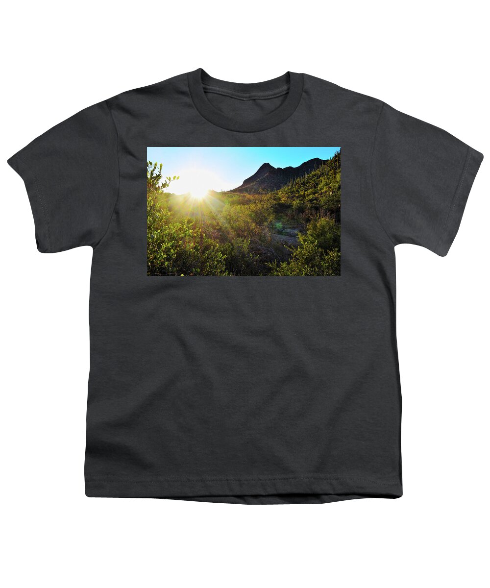 Southwest Youth T-Shirt featuring the photograph Golden Gate Splendor by Chance Kafka