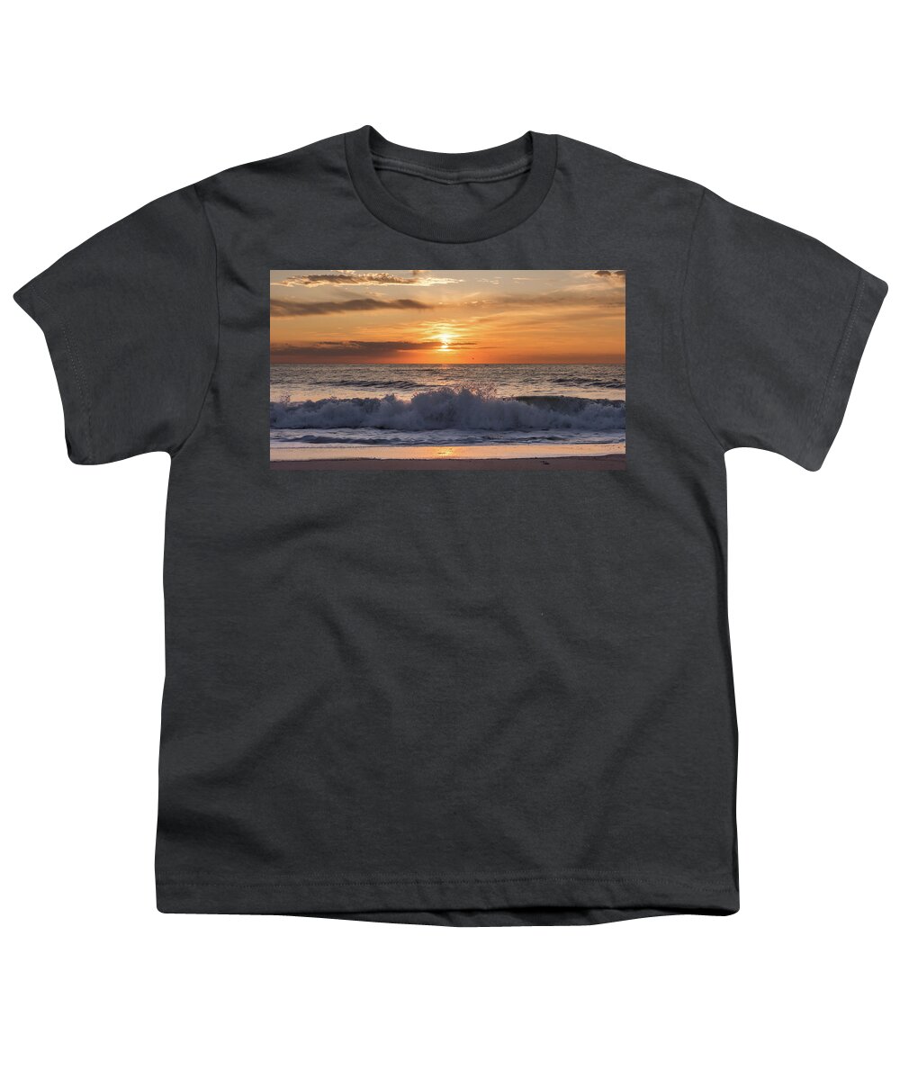 Terry D Photography Youth T-Shirt featuring the photograph Good Things Coming Lavallette Beach NJ Square by Terry DeLuco