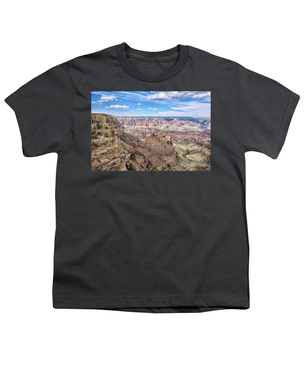 Top Artist Youth T-Shirt featuring the photograph Grand Canyon South Rim Vista by Norman Gabitzsch