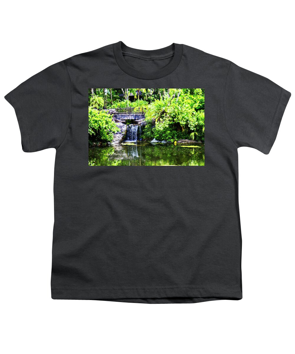 Color Youth T-Shirt featuring the photograph Jungle Walk by Alan Hausenflock