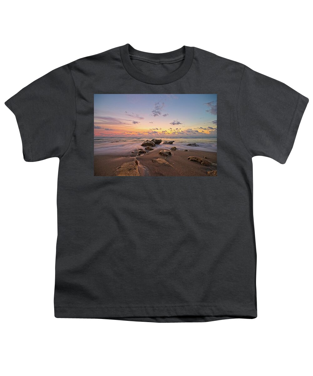 Carlin Park Youth T-Shirt featuring the photograph Jupiter Beach 2 by Steve DaPonte