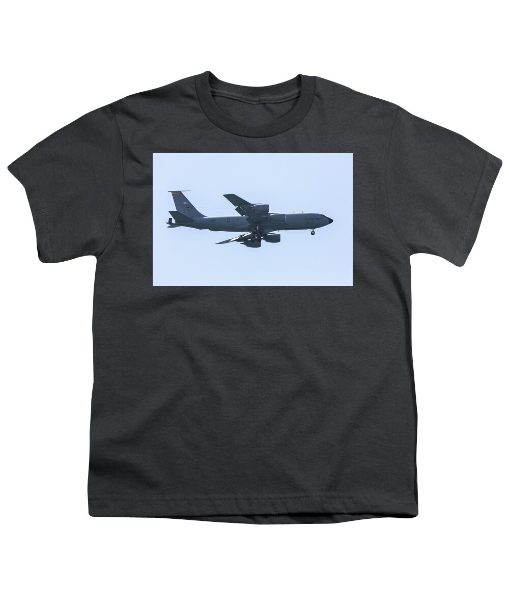 Kc-135 Youth T-Shirt featuring the photograph KC-135 Landing Configuration by John Daly