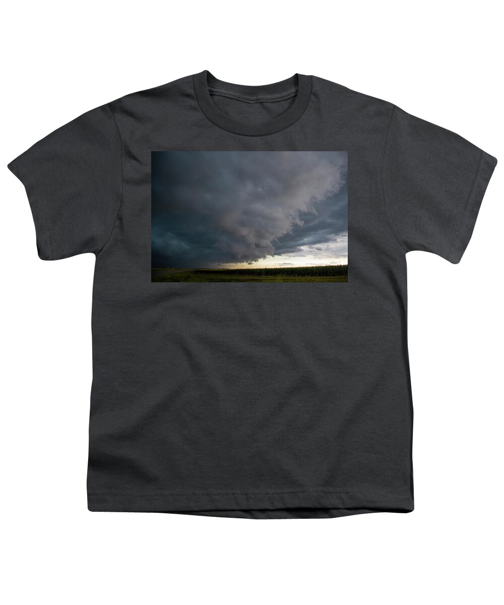 Nebraskasc Youth T-Shirt featuring the photograph Last August Storm Chase 039 by Dale Kaminski