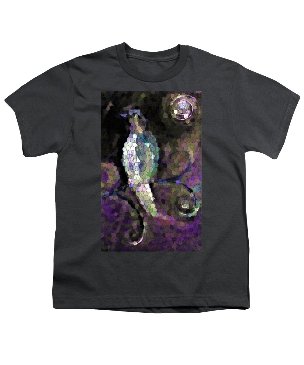 Stained Youth T-Shirt featuring the digital art Looking Past The Dark by Lisa Kaiser