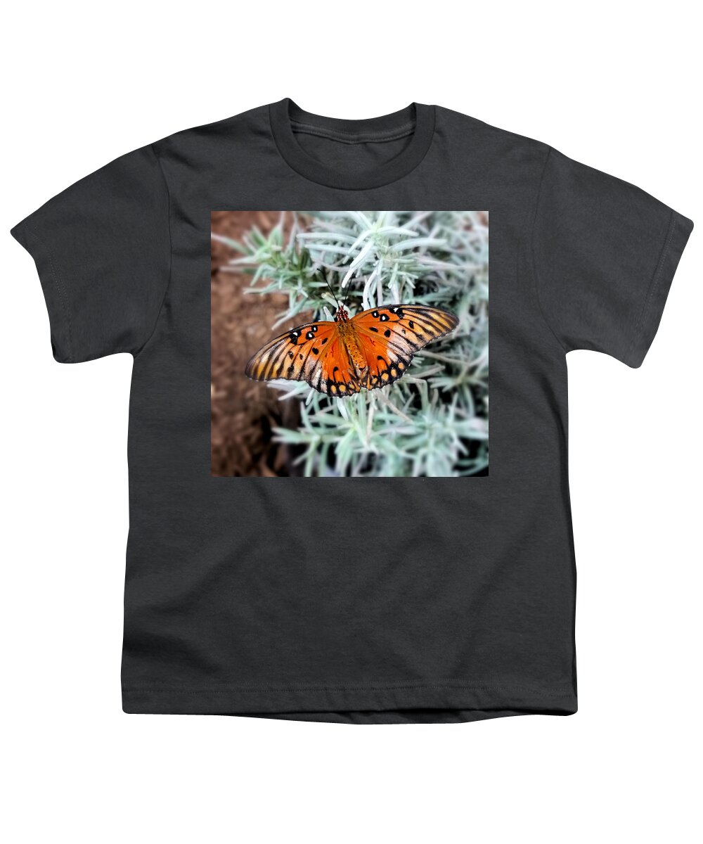 Butterfly Youth T-Shirt featuring the photograph Majestic Butterfly by Ally White