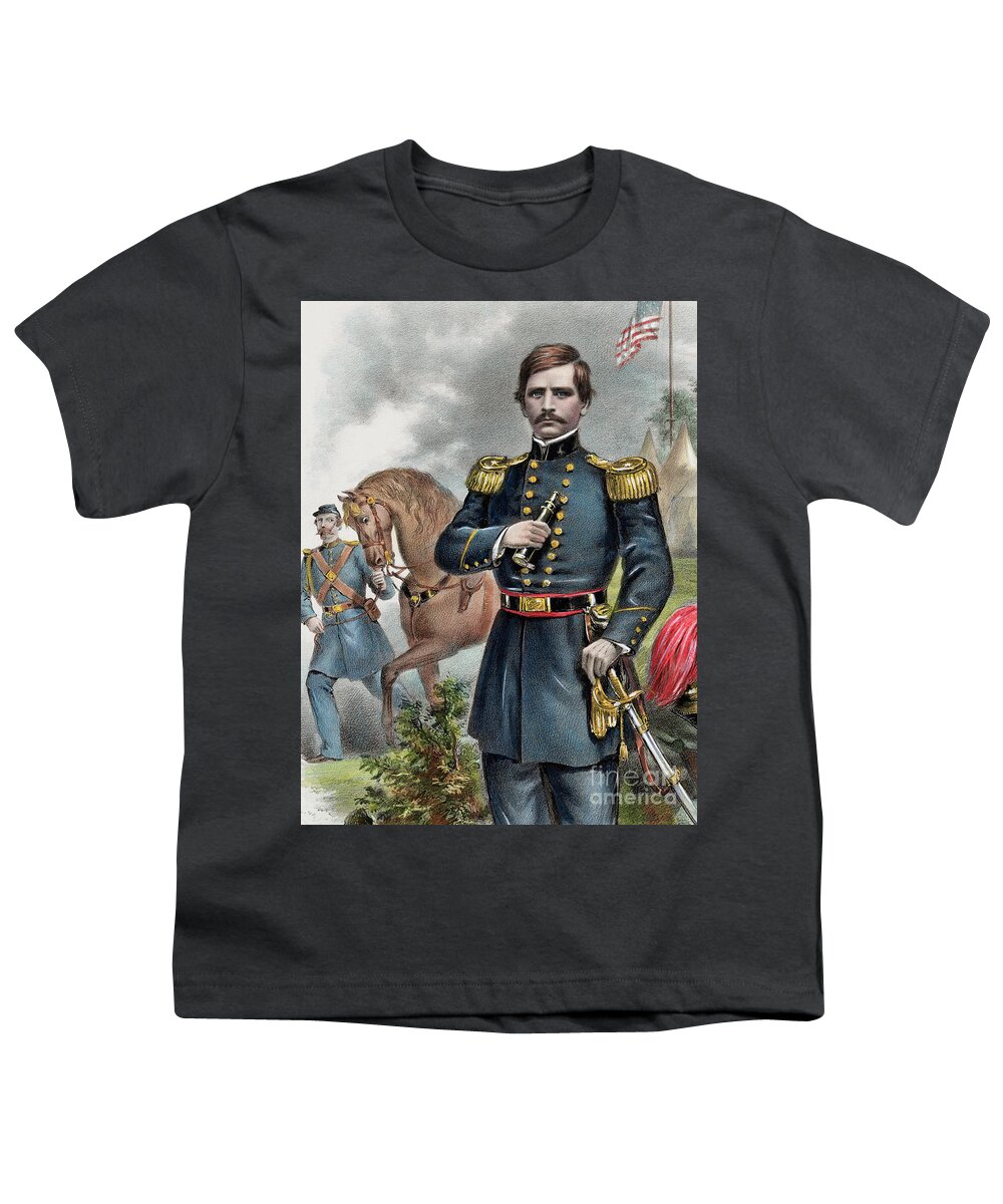 Major general nathaniel prentice banks Youth T-Shirt featuring the painting Major General Nathaniel Prentice Banks by American School