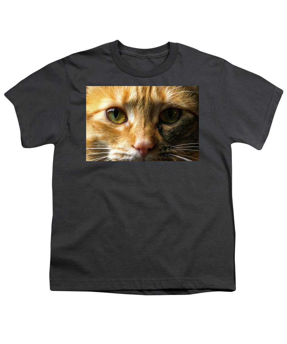 Cat Youth T-Shirt featuring the photograph Mesmeriser by Tikvah's Hope