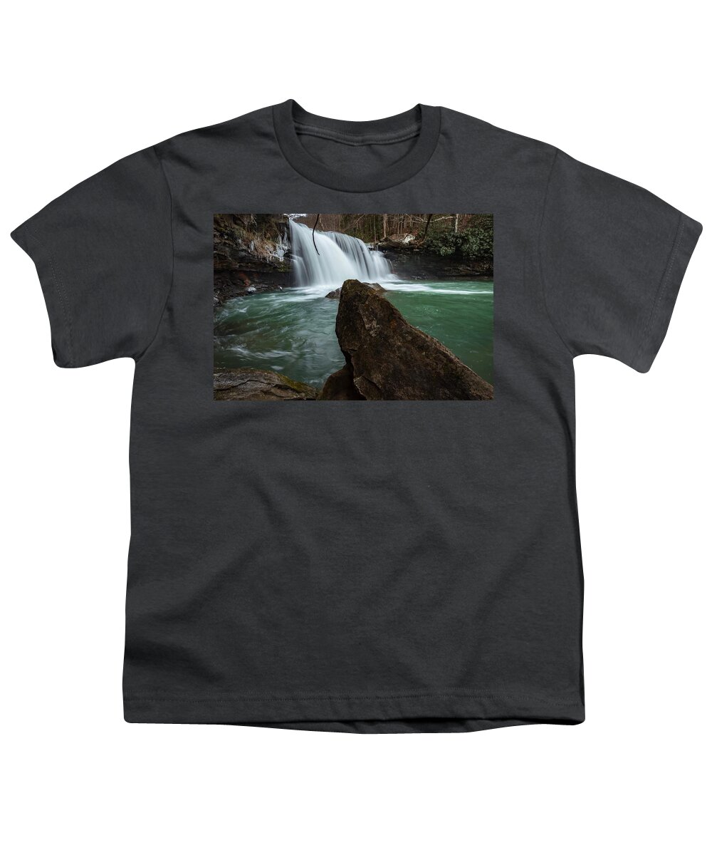 Mill Creek Falls Youth T-Shirt featuring the photograph Mill Creek Falls by Chris Berrier