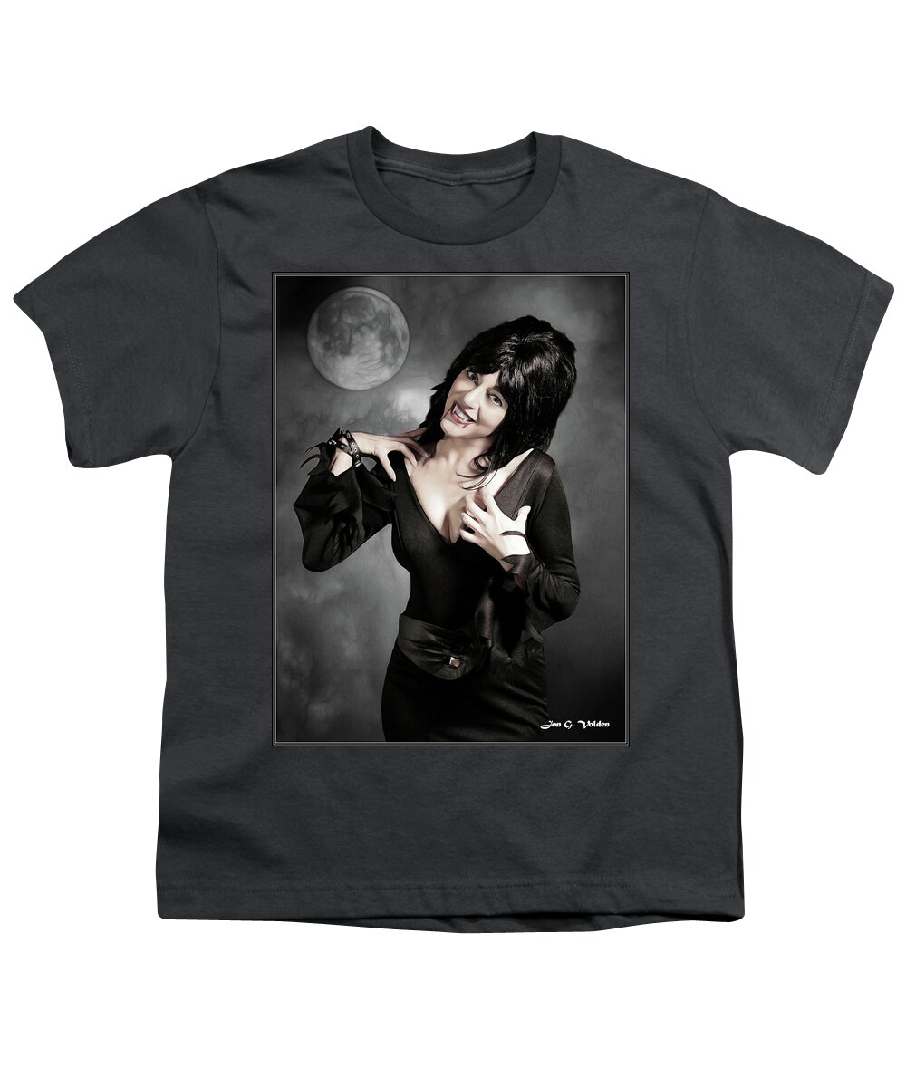 Vampire Youth T-Shirt featuring the photograph Mistress Of The Night by Jon Volden