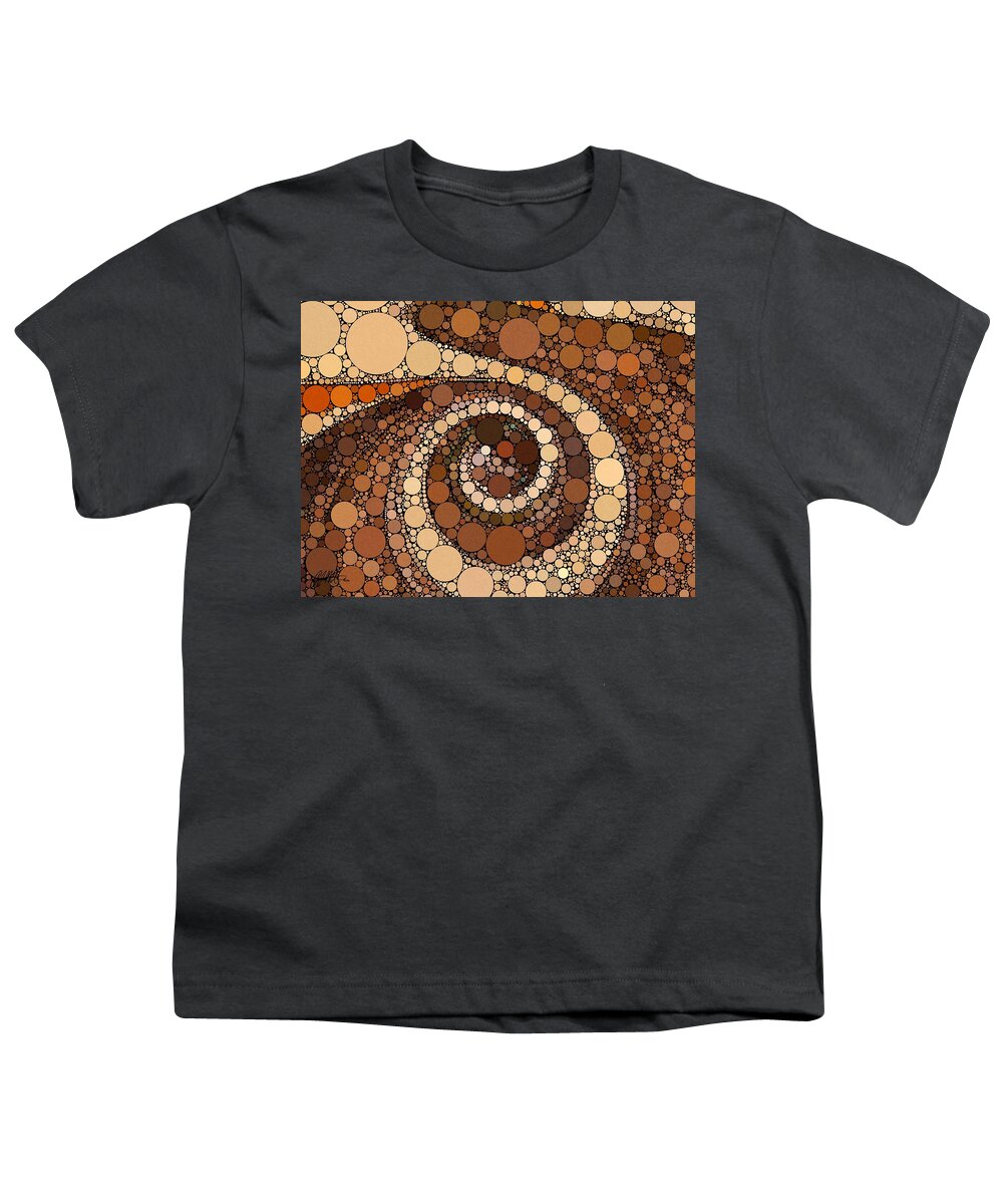 Abstract Youth T-Shirt featuring the digital art Ode to China by Chris Montcalmo