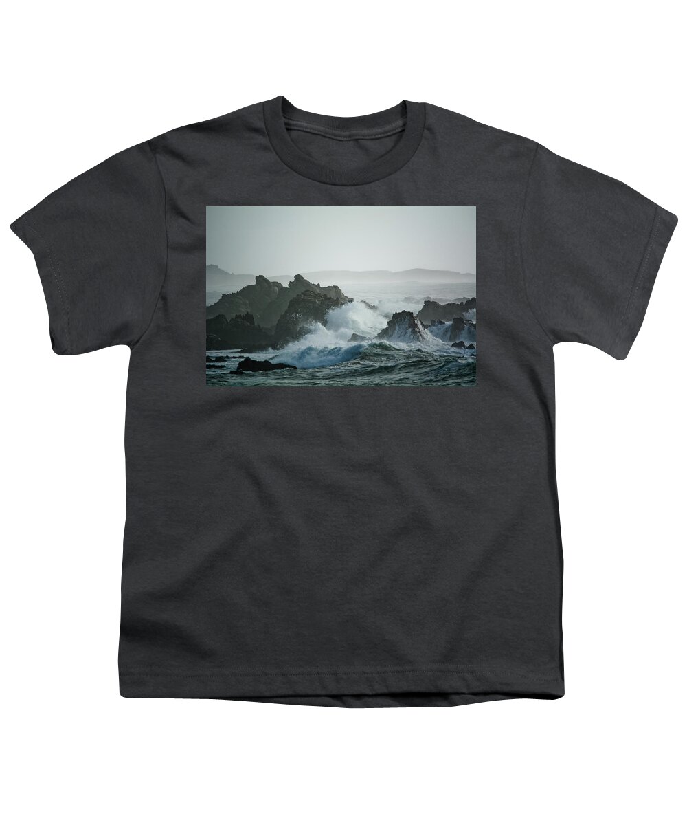 17 Mile Drive Youth T-Shirt featuring the photograph Pebble Beach Coast by Kyle Hanson
