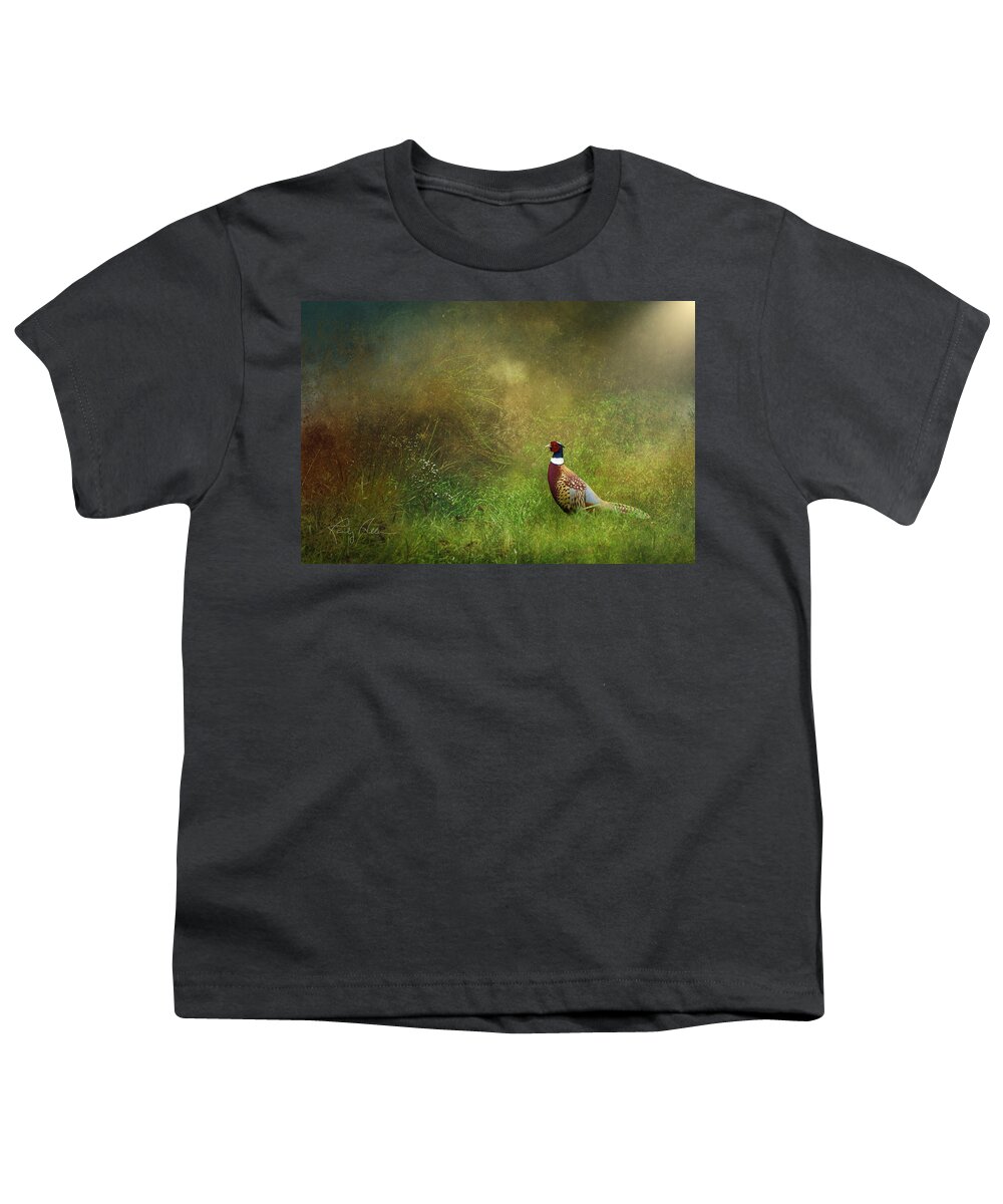Pheasant Youth T-Shirt featuring the photograph Pheasant by Randall Allen
