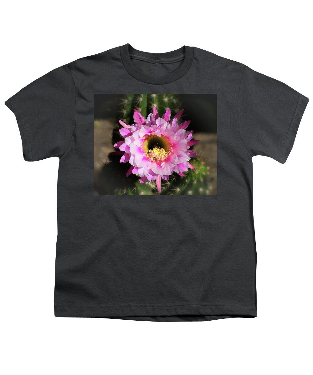 Argentine Giant Youth T-Shirt featuring the photograph Pink Argentine Giant by Saija Lehtonen