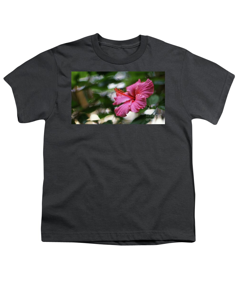 Beautiful Youth T-Shirt featuring the photograph Pink Hibiscus Flower by Pablo Avanzini