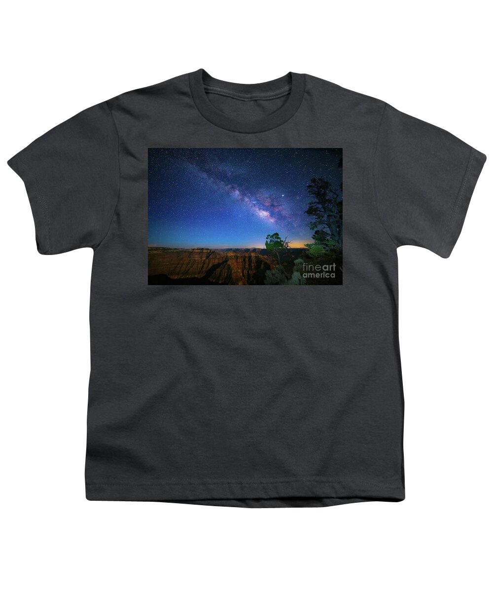 America Youth T-Shirt featuring the photograph Point Sublime Milky Way by Inge Johnsson