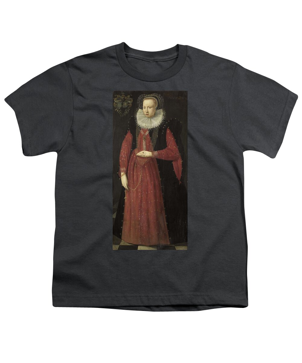 Portrait Of Doedt Van Holdinga (1570-1646) Youth T-Shirt featuring the painting Portrait of Doedt van Holdinga by MotionAge Designs