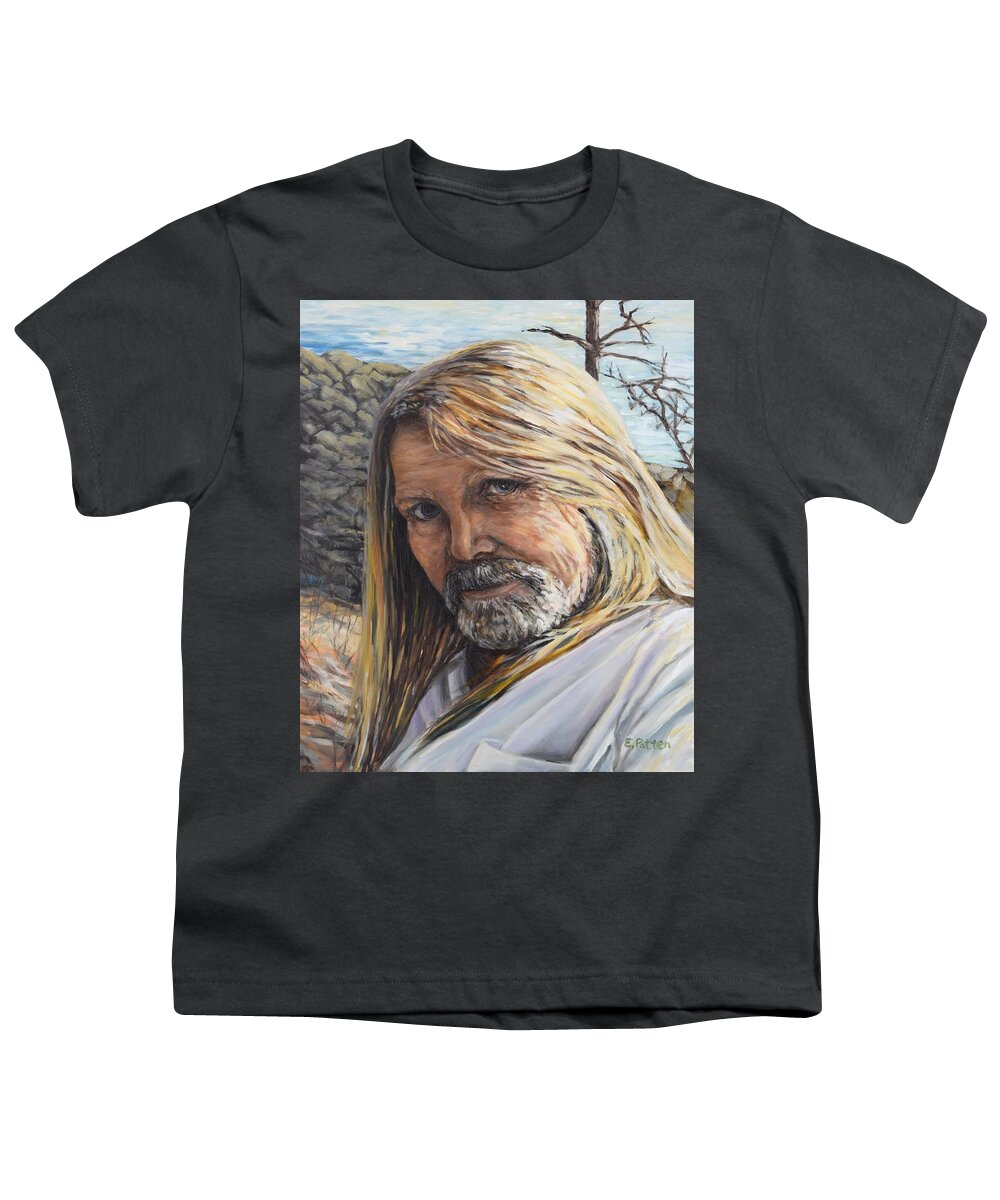 James Oliver Youth T-Shirt featuring the painting Portrait Of James Oliver by Eileen Patten Oliver