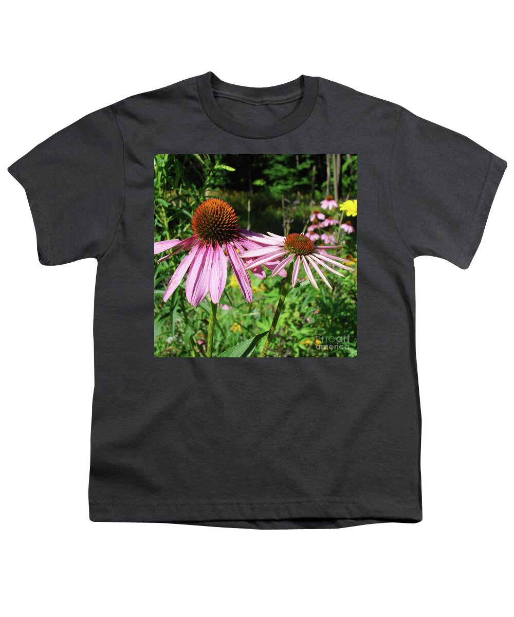 Echinacea Youth T-Shirt featuring the photograph Purple Coneflower 32 by Amy E Fraser