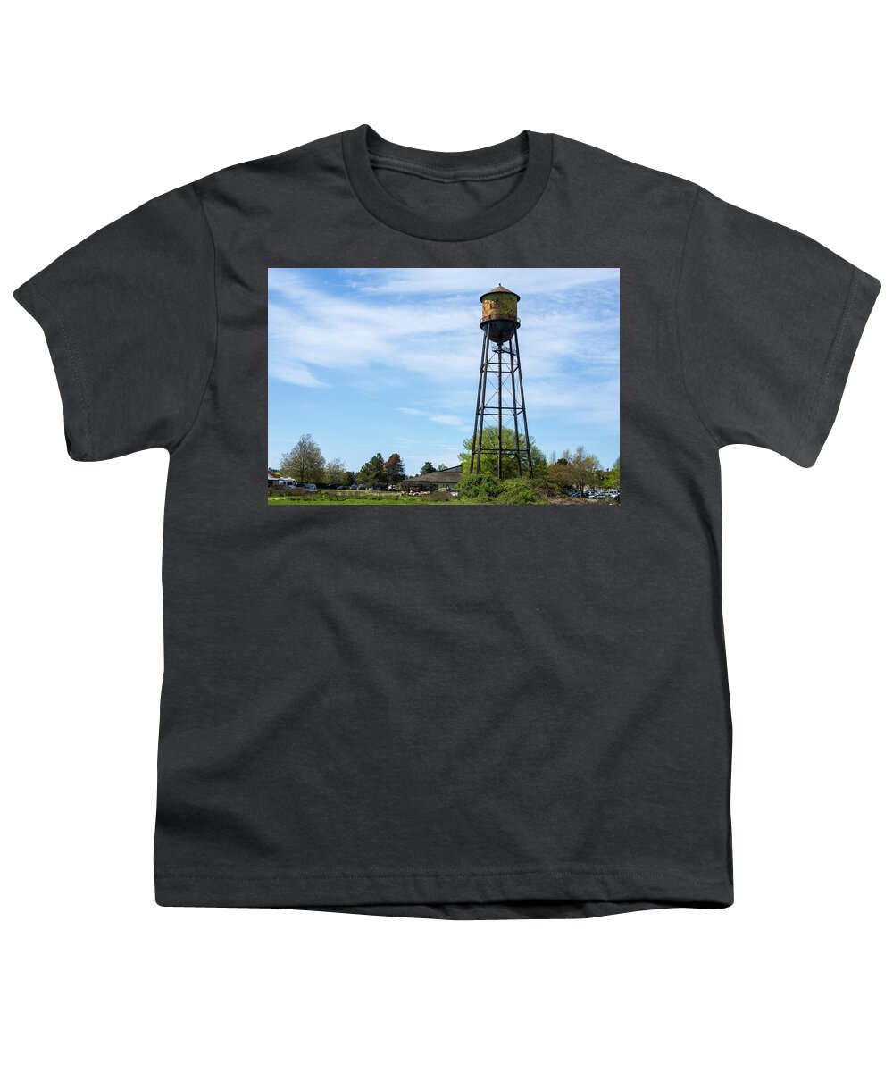Rusty Semiahmoo Water Tower Youth T-Shirt featuring the photograph Rusty Semiahmoo Water Tower by Tom Cochran