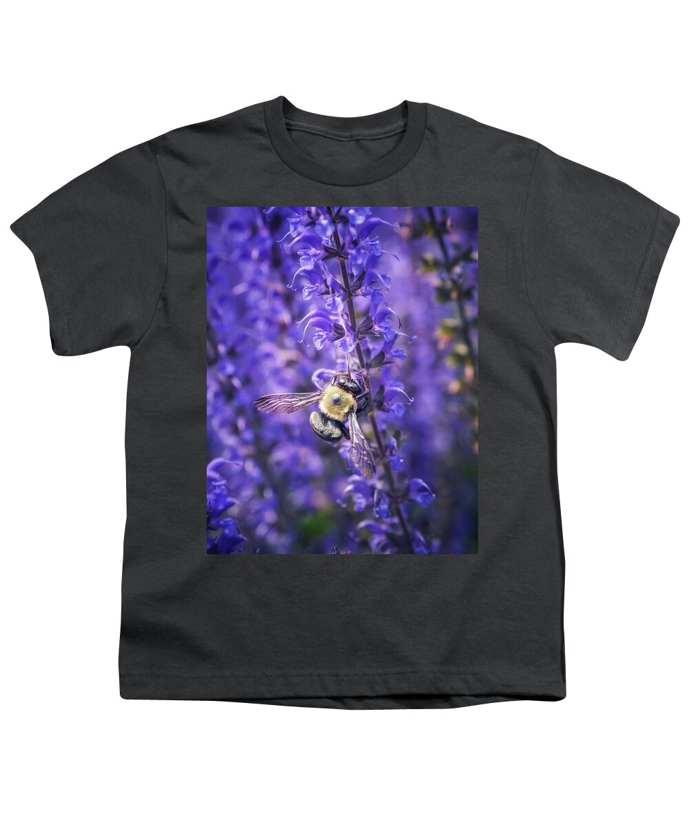 Bumblebee Youth T-Shirt featuring the photograph Save the Bees by Shannon Kelly
