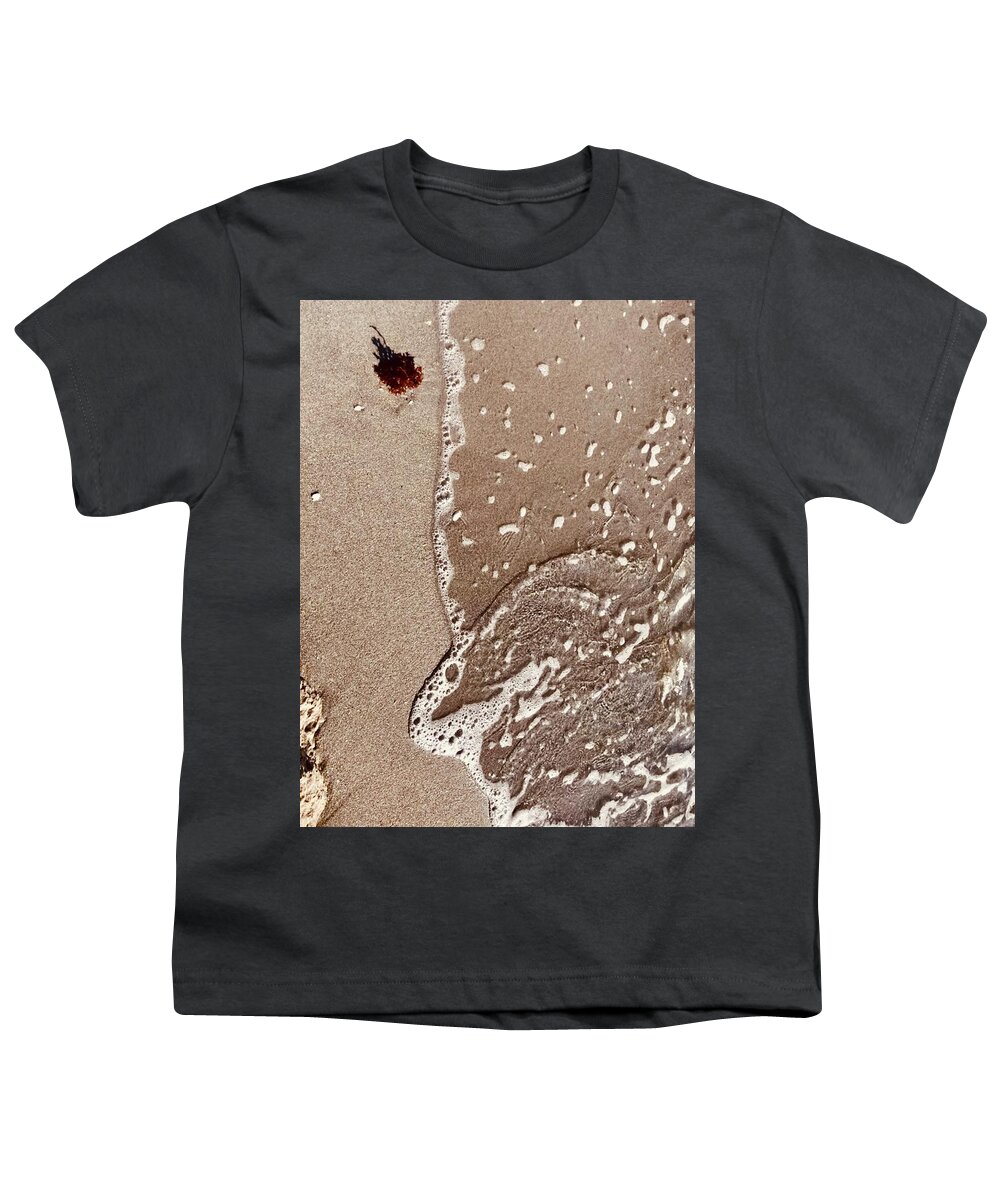 Beach Youth T-Shirt featuring the photograph Red Seaweed Washed Upon the Captiva Island Shore by Shelly Tschupp