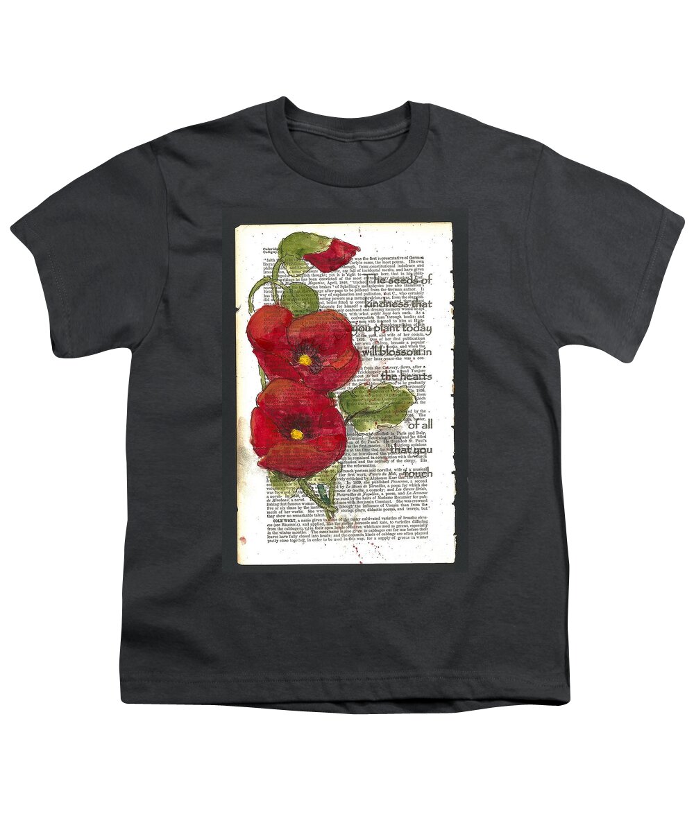 Inspirational Text Youth T-Shirt featuring the painting Your Kindness by Maria Hunt