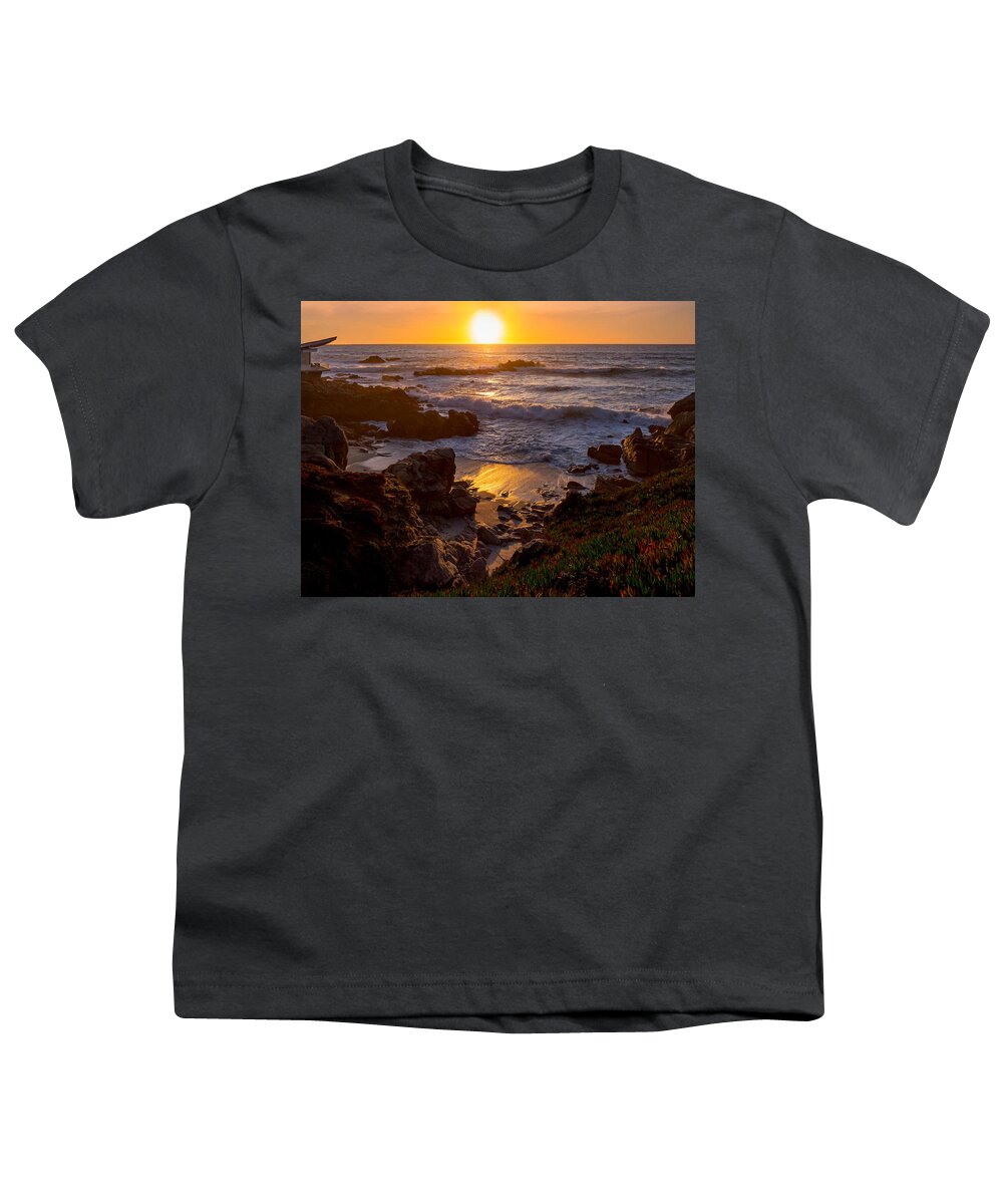 Sunset Youth T-Shirt featuring the photograph Sinking Sun by Derek Dean