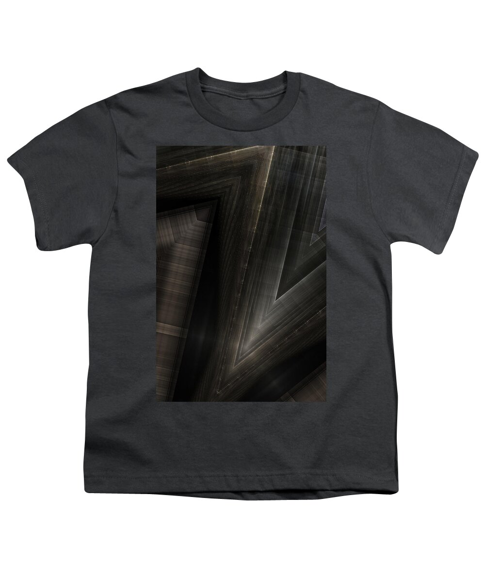 Pattern Youth T-Shirt featuring the digital art Sitorian Metal Z by Rolando Burbon