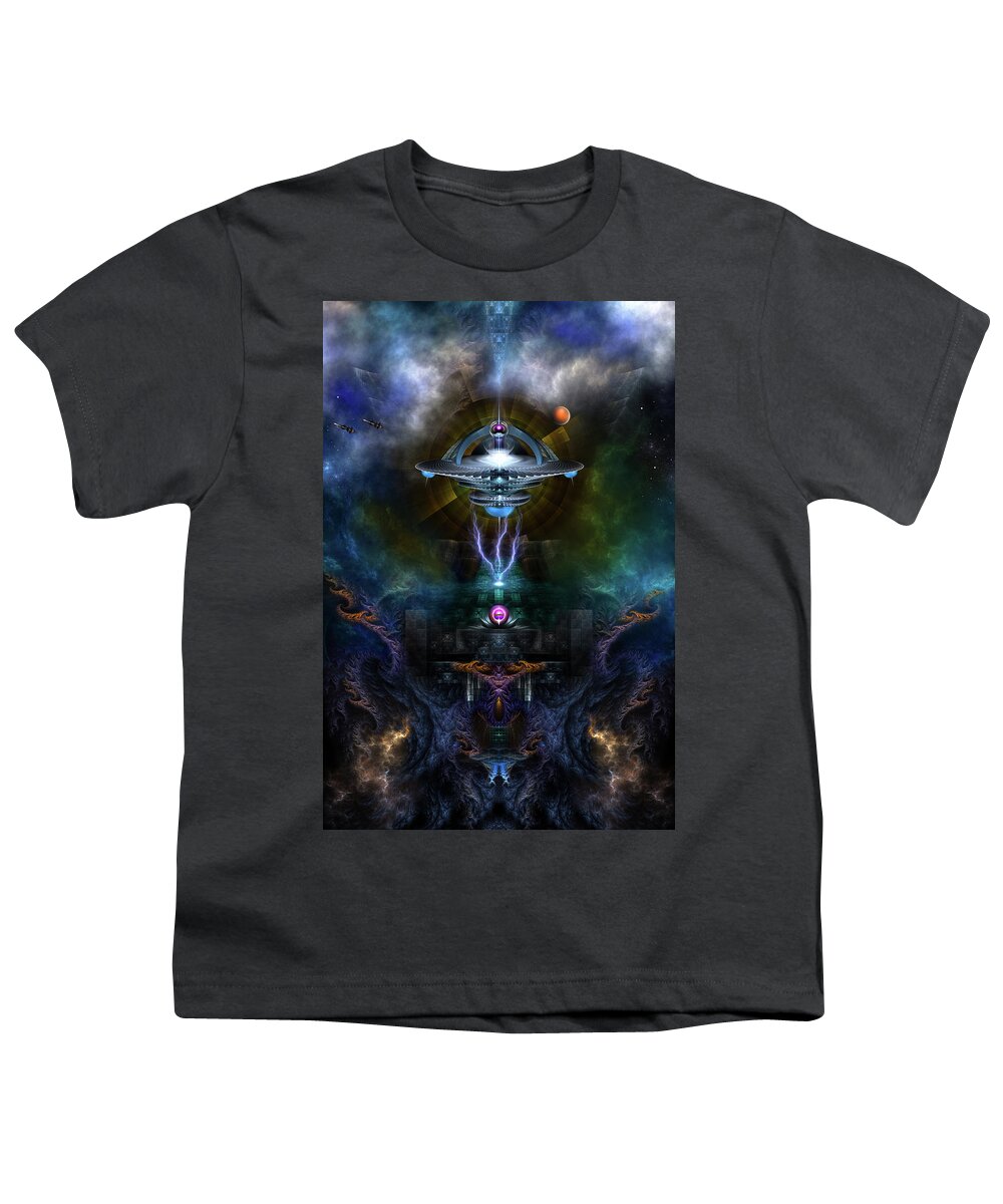 Space Station Youth T-Shirt featuring the digital art Space Station Ansarious by Rolando Burbon