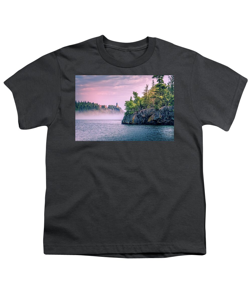 Split Rock Lighthouse Youth T-Shirt featuring the photograph Split Rock Lighthouse by Chris Spencer