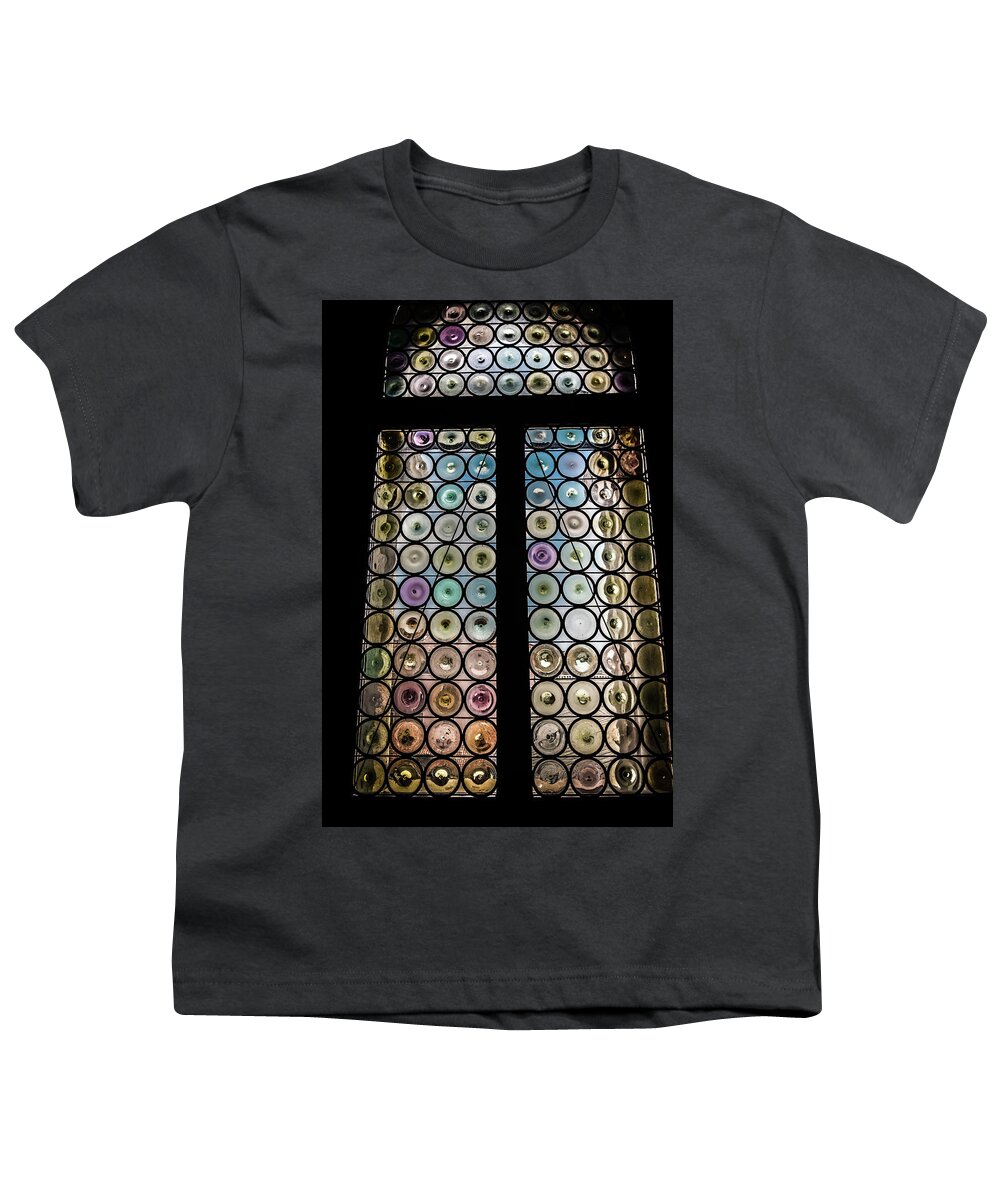 Window Youth T-Shirt featuring the photograph Stained Glass Window by Bill Howard
