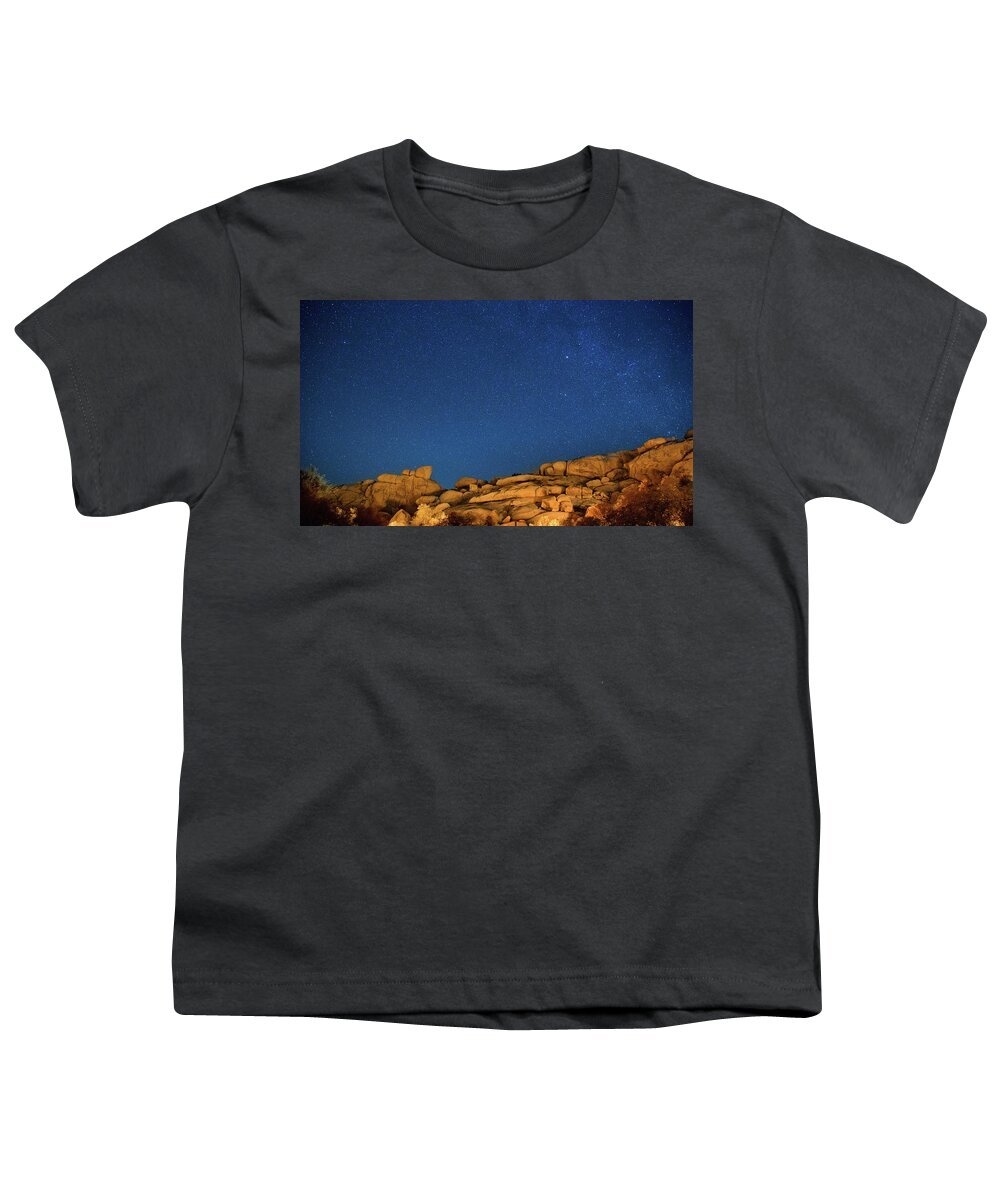 Hidden Valley Campground Youth T-Shirt featuring the photograph Stars and rocks by Kunal Mehra