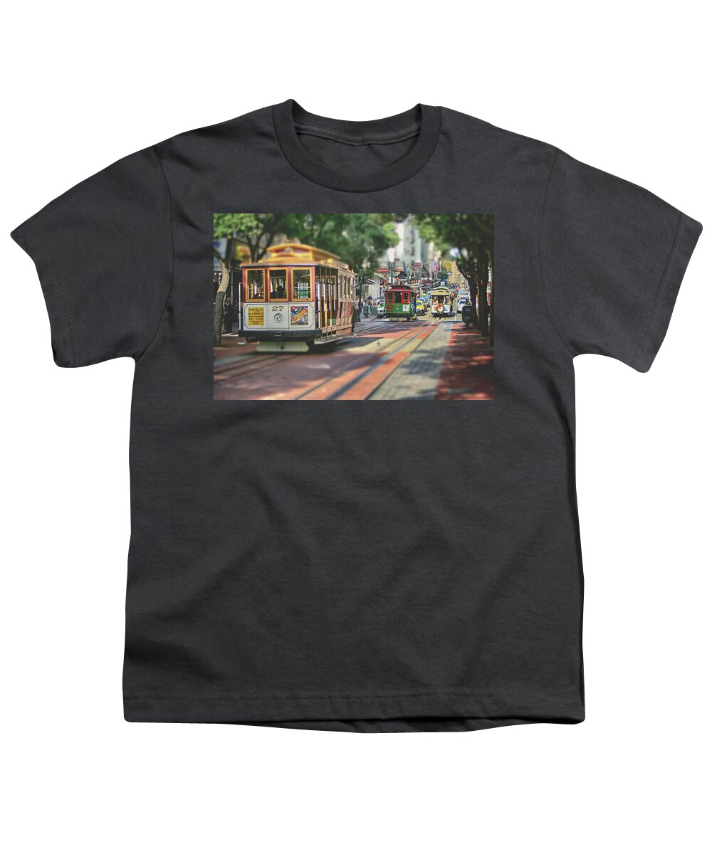 San Francisco Youth T-Shirt featuring the photograph Streets of San Francisco by Laurie Search